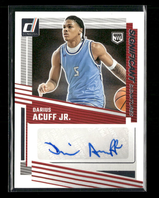 2025-26 Donruss Significant Signatures Darius Acuff Jr. #SS-DAJ