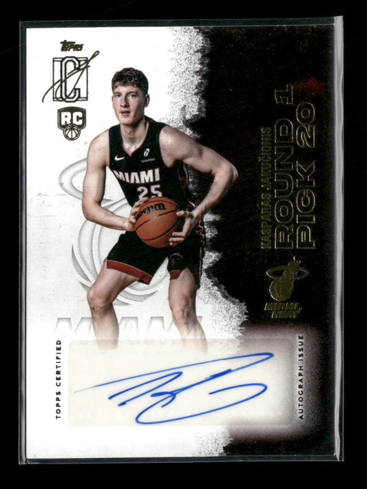 2025-26 Topps Signature Class Rookie Kasparas Jakučionis Auto #RCA-KJA