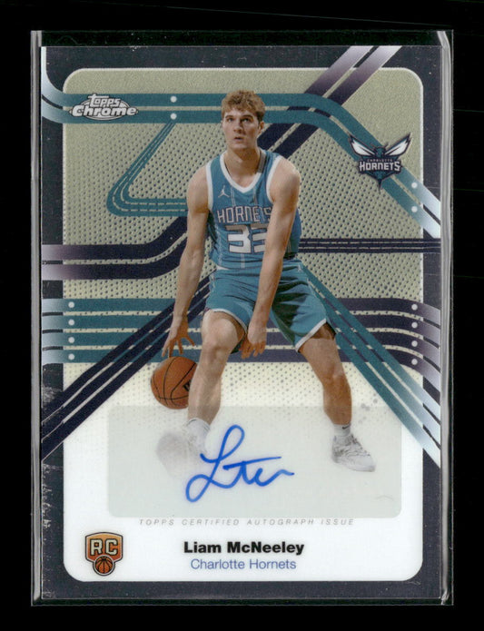 2025-26 Topps Chrome Next Stop Signatures Liam McNeeley Auto #NS-LMC