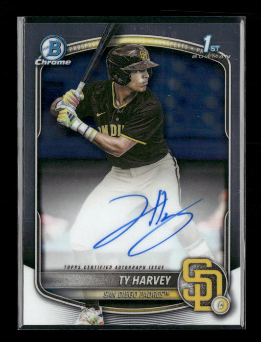 2025 Bowman Draft Chrome Prospect Autographs Ty Harvey Auto #CPA-TH