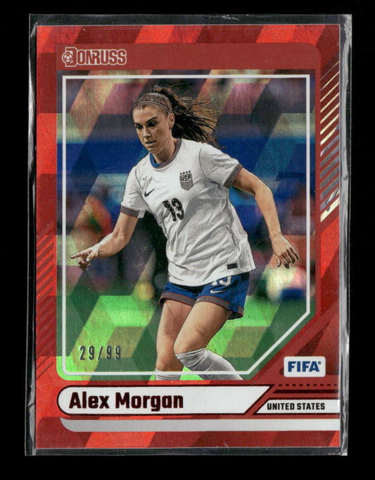 2024-25 Donruss Red Cubic Alex Morgan #/99 #168
