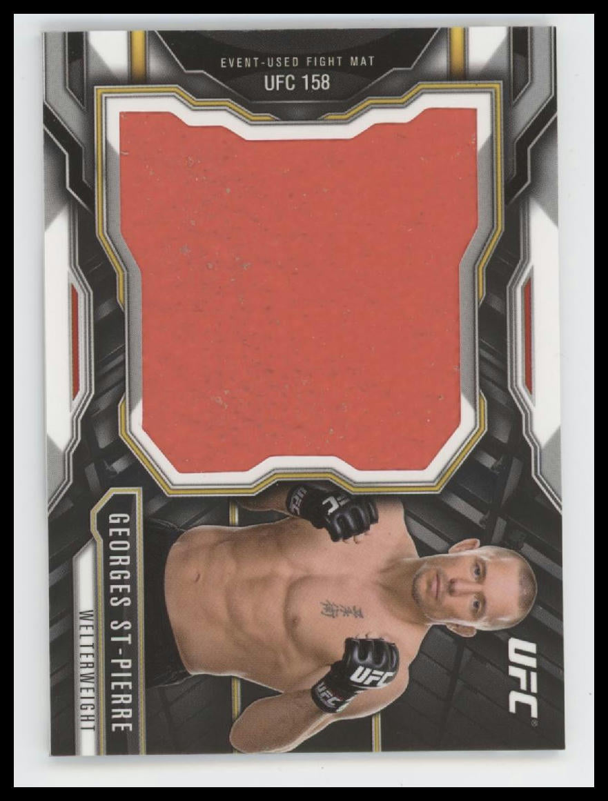 2015 Topps UFC Chronicles Jumbo Fight Mat Relics Chris Weidman Auto #AJFMR-CW
