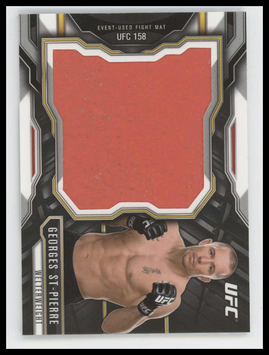 2015 Topps UFC Chronicles Jumbo Fight Mat Relics Chris Weidman Auto #AJFMR-CW