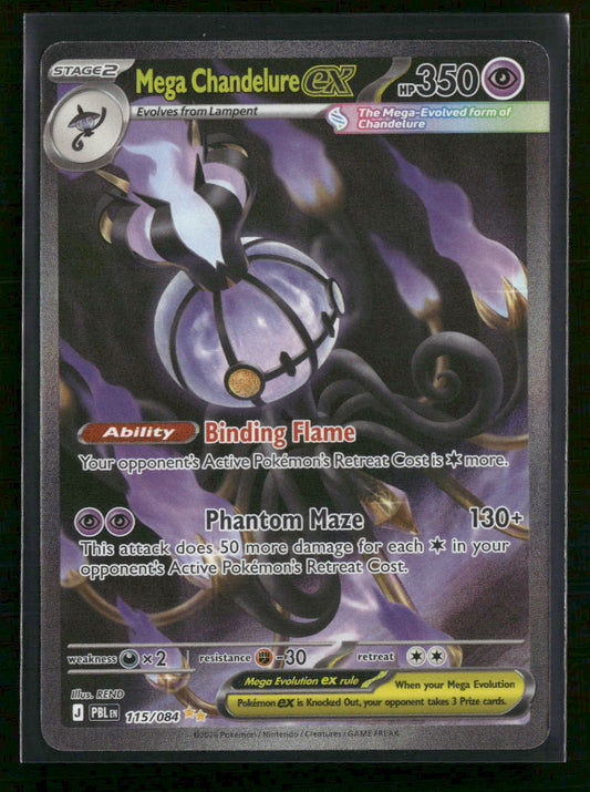 ME05: Pitch Black Mega Chandelure ex #115/084