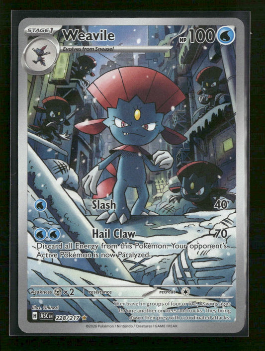 ME: Ascended Heroes Weavile #228/217