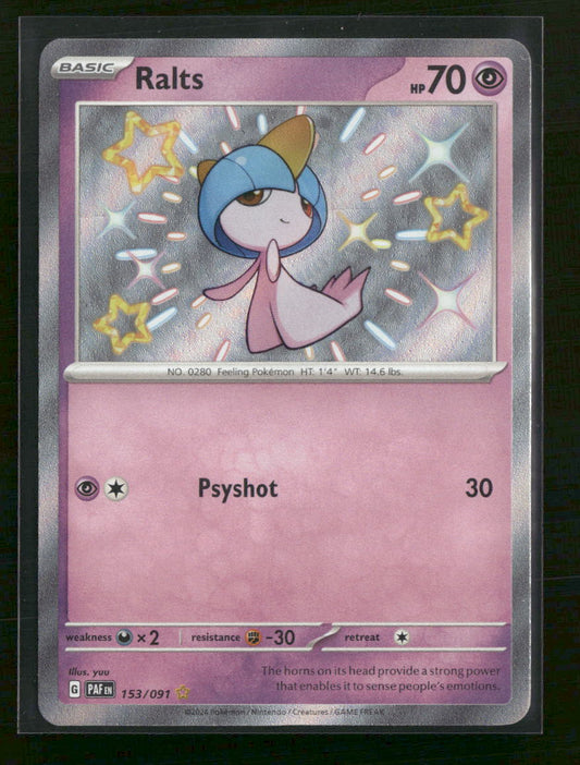 SV: Paldean Fates Ralts #153/091