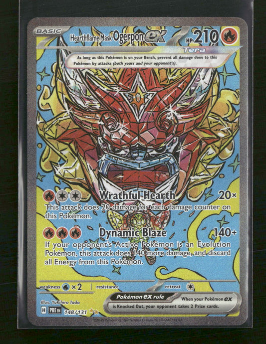 SV: Prismatic Evolutions Hearthflame Mask Ogerpon ex #148/131