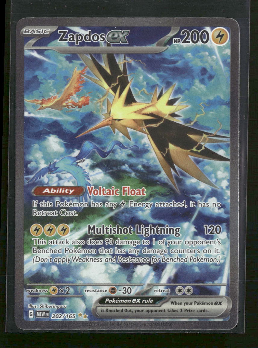 SV: Scarlet & Violet 151 Zapdos ex #202/165