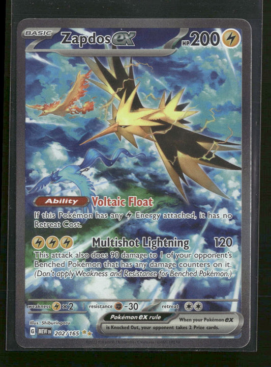 SV: Scarlet & Violet 151 Zapdos ex #202/165
