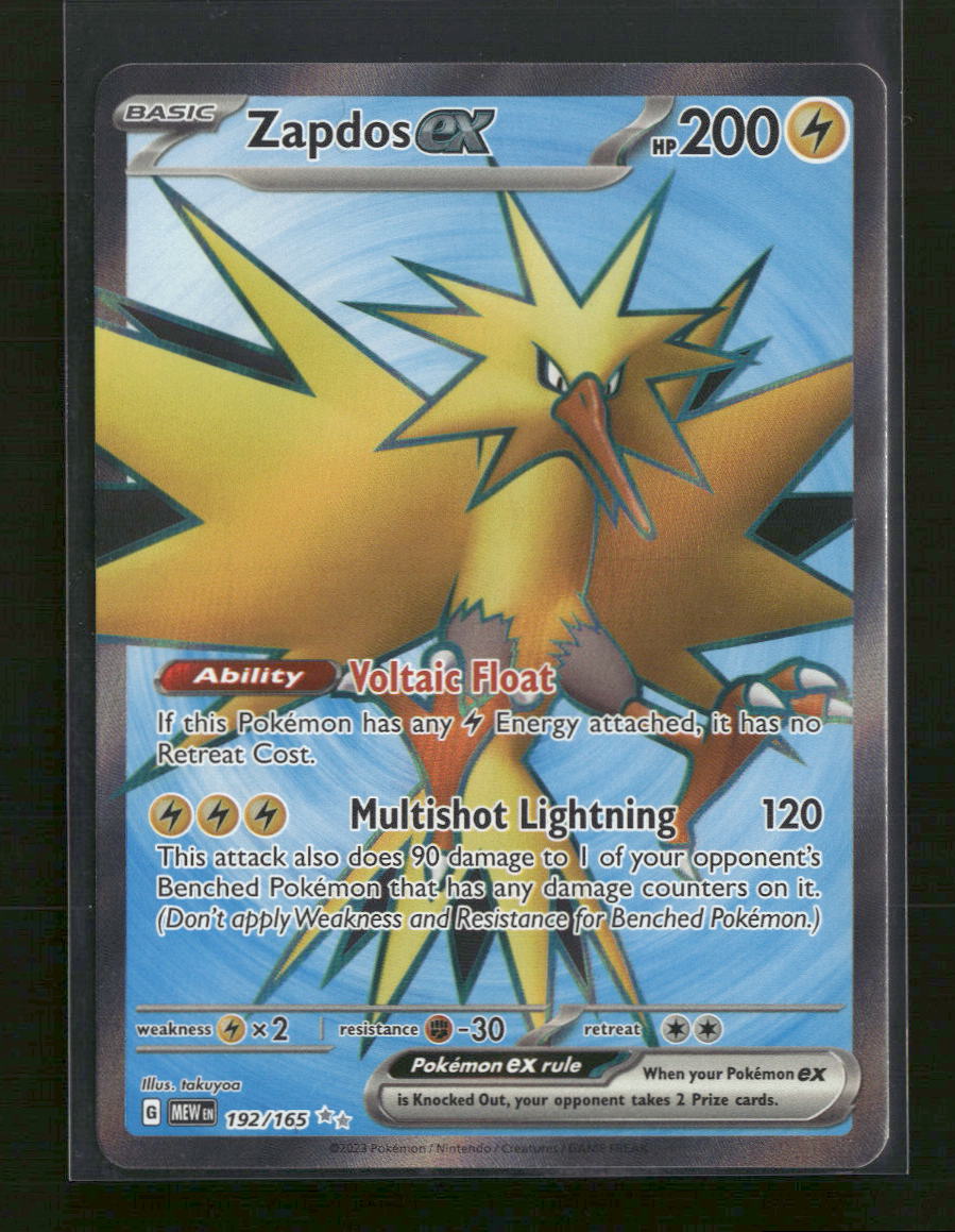 SV: Scarlet & Violet 151 Zapdos ex #192/165