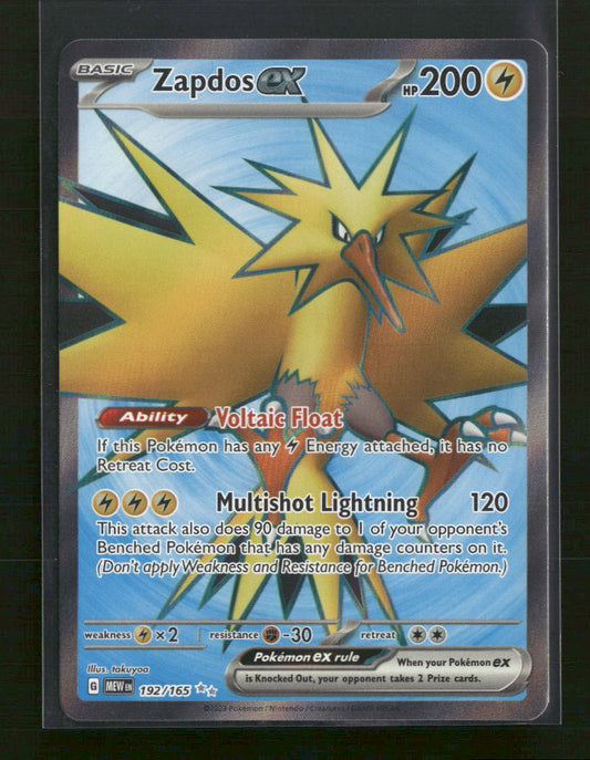 SV: Scarlet & Violet 151 Zapdos ex #192/165