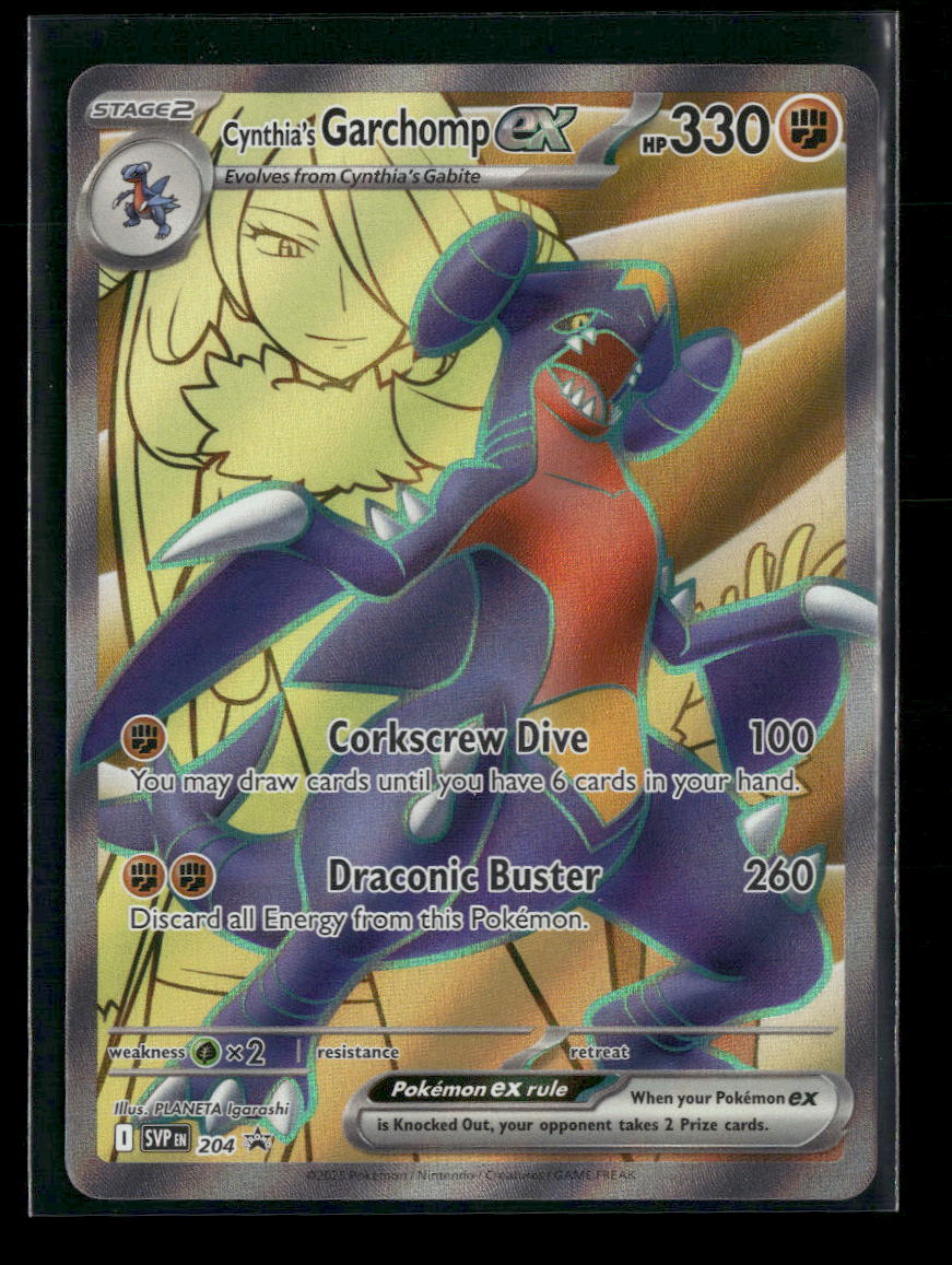 SV: Scarlet & Violet Promo Cards Cynthia's Garchomp ex #204