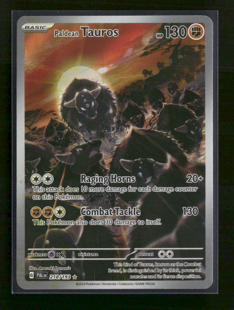 SV02: Paldea Evolved Paldean Tauros #218/193