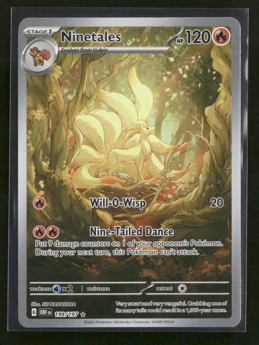 SV03: Obsidian Flames Ninetales -199/197 #199/197
