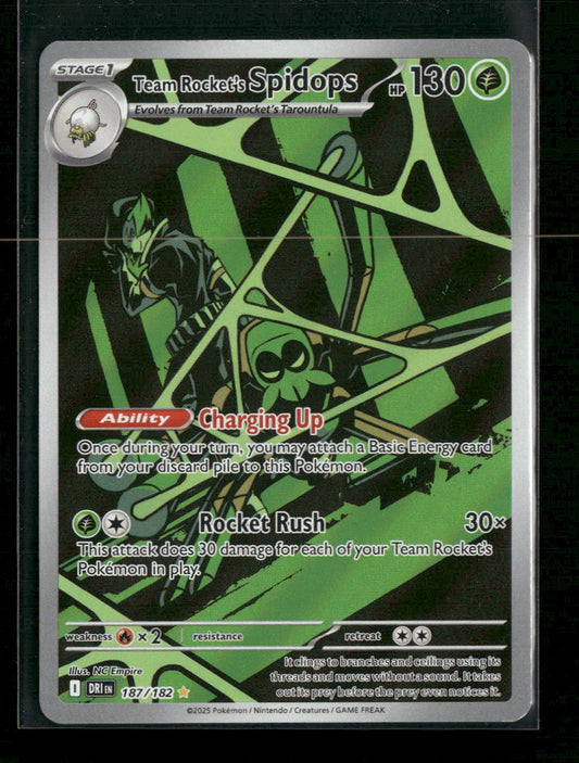SV10: Destined Rivals Team Rocket's Spidops #187/182