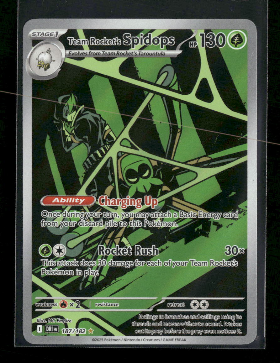 SV10: Destined Rivals Team Rocket's Spidops #187/182