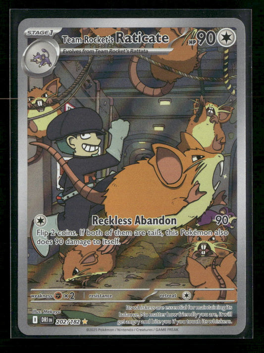 SV10: Destined Rivals Team Rocket's Raticate #202/182