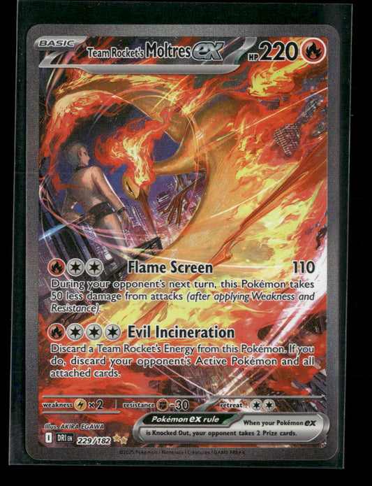 SV10: Destined Rivals Team Rocket's Moltres ex #229/182