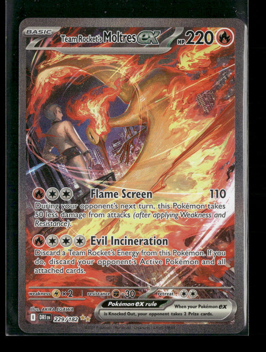 SV10: Destined Rivals Team Rocket's Moltres ex #229/182