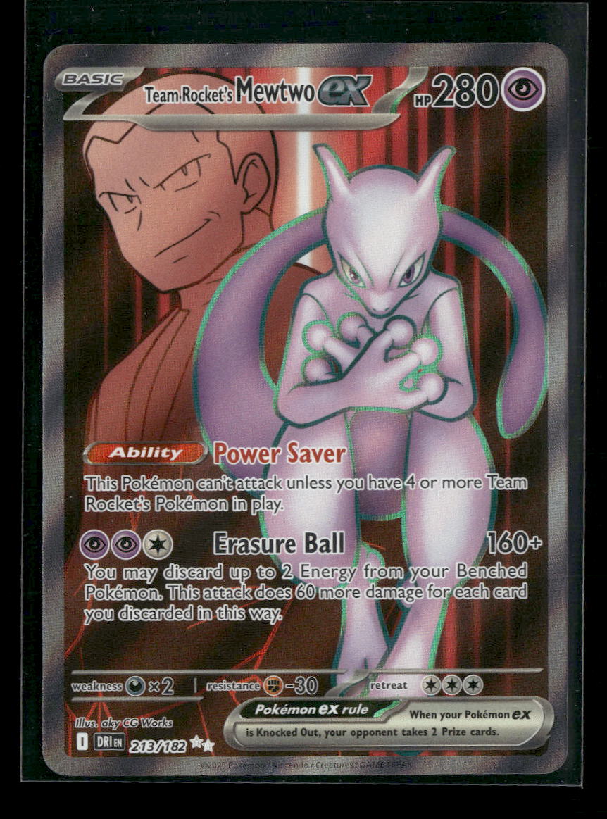 SV10: Destined Rivals Team Rocket's Mewtwo ex #213/182
