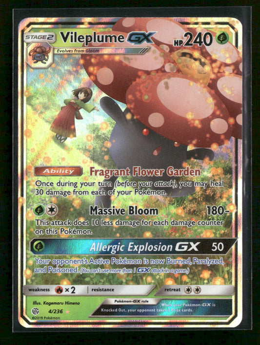 SM - Cosmic Eclipse Vileplume GX #4/236