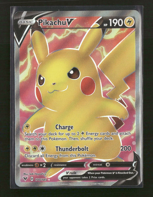 SWSH04: Vivid Voltage Pikachu V (Full Art) #170/185
