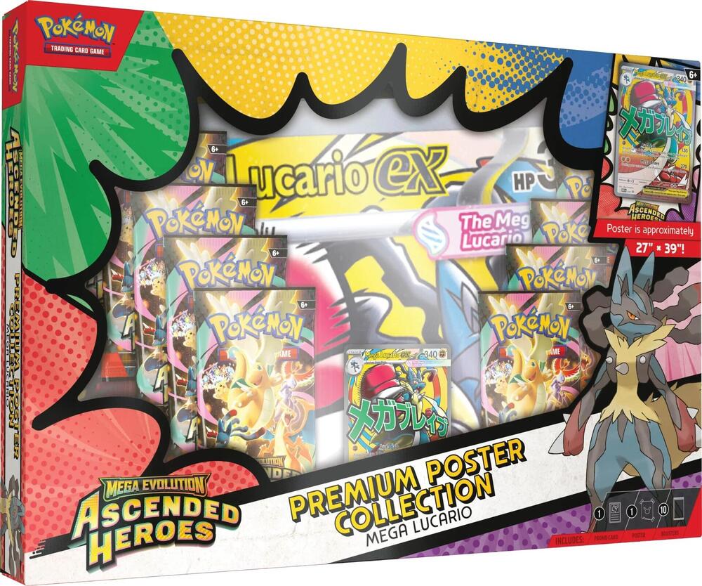 Pokemon TCG: Mega Evolution 02.5 Ascended Heroes - Premium Poster Collection