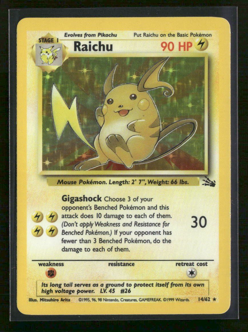 Fossil Raichu (14) Unlimited #14/62