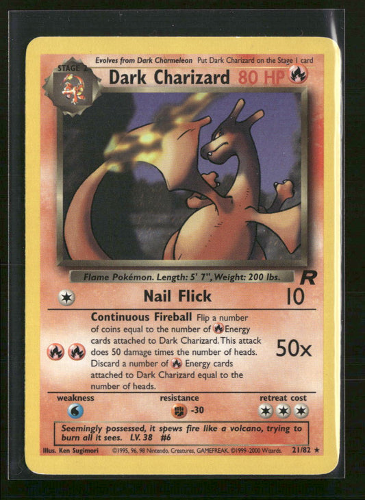 Team Rocket Dark Charizard (21) Unlimited #21/82