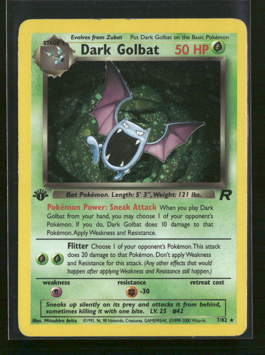 Team Rocket Dark Golbat (7) 1st Edition #07/82