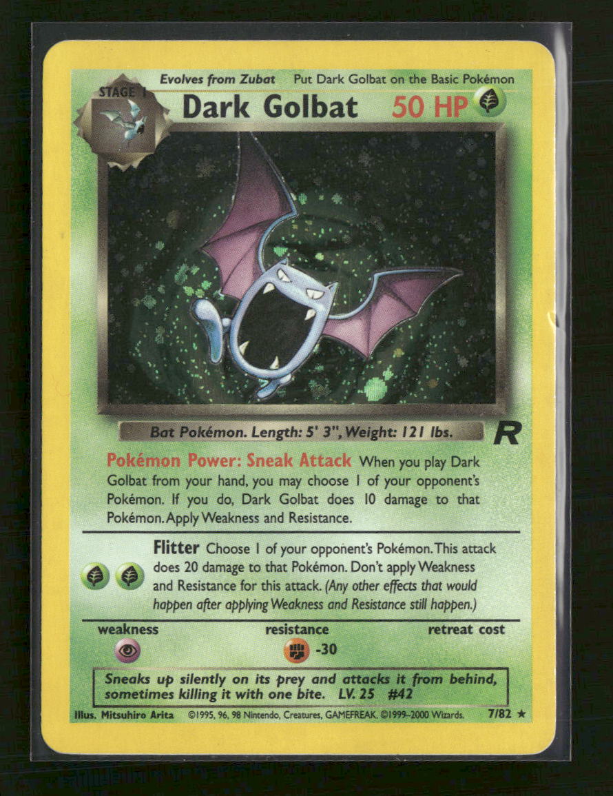 Team Rocket Dark Golbat (7) Unlimited #07/82