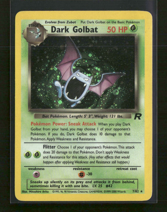 Team Rocket Dark Golbat (7) Unlimited #07/82