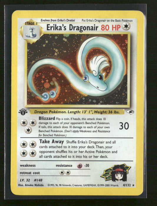 Gym Heroes Erika's Dragonair 1st Edition #004/132
