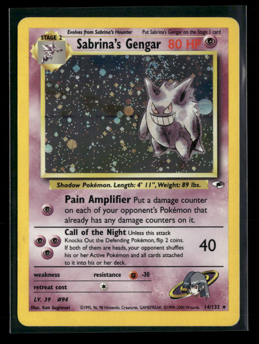Gym Heroes Sabrina's Gengar Unlimited #014/132