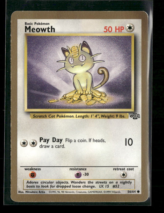 Miscellaneous Cards & Products Meowth (Gold Bordered Promo) #56/64