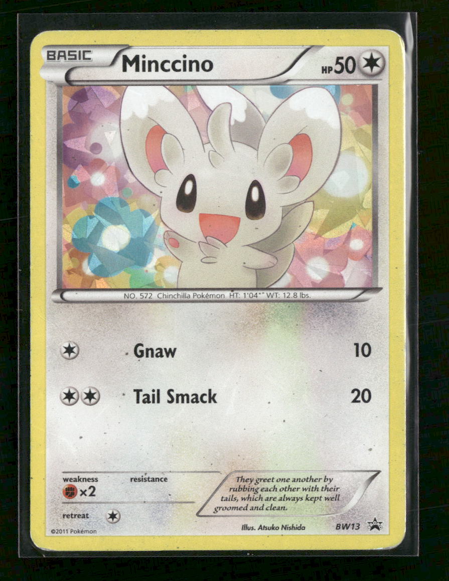 Black and White Promos Minccino (Cracked Ice Holo) #BW13 *Damaged*