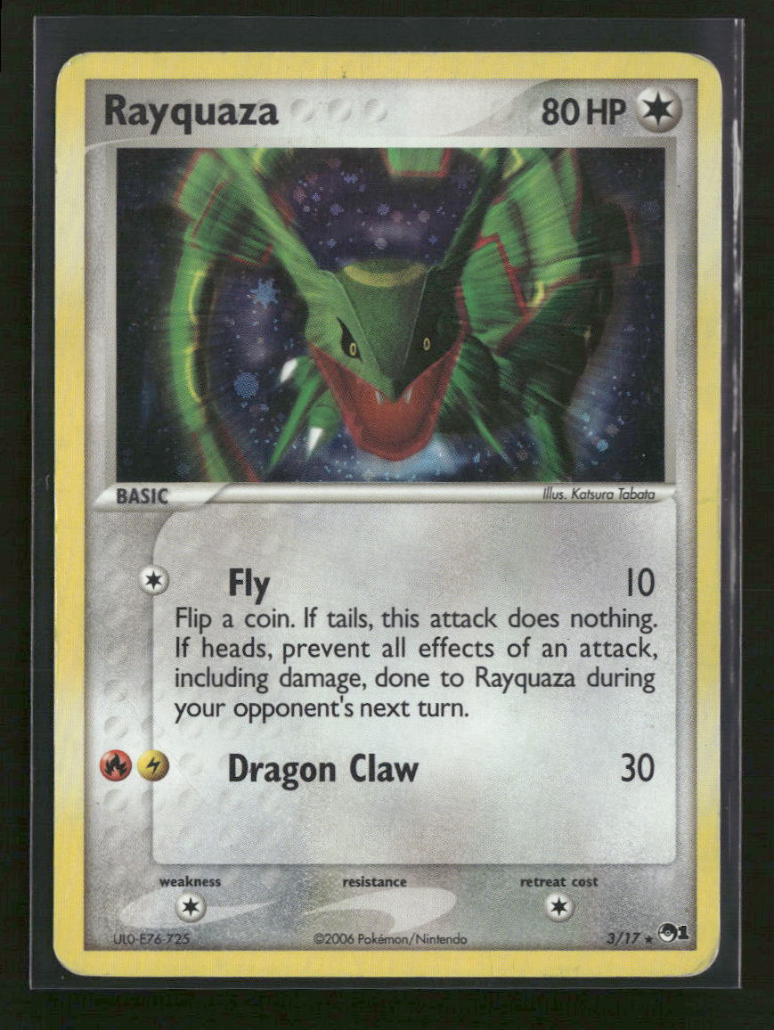 POP Series 1 Rayquaza Holo #003/017 *Damaged*