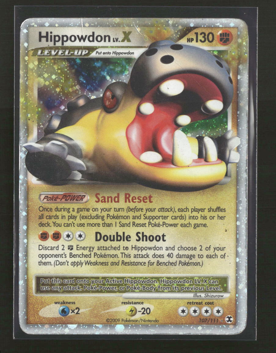 Rising Rivals Hippowdon Lv.X #107/111 *Damaged*