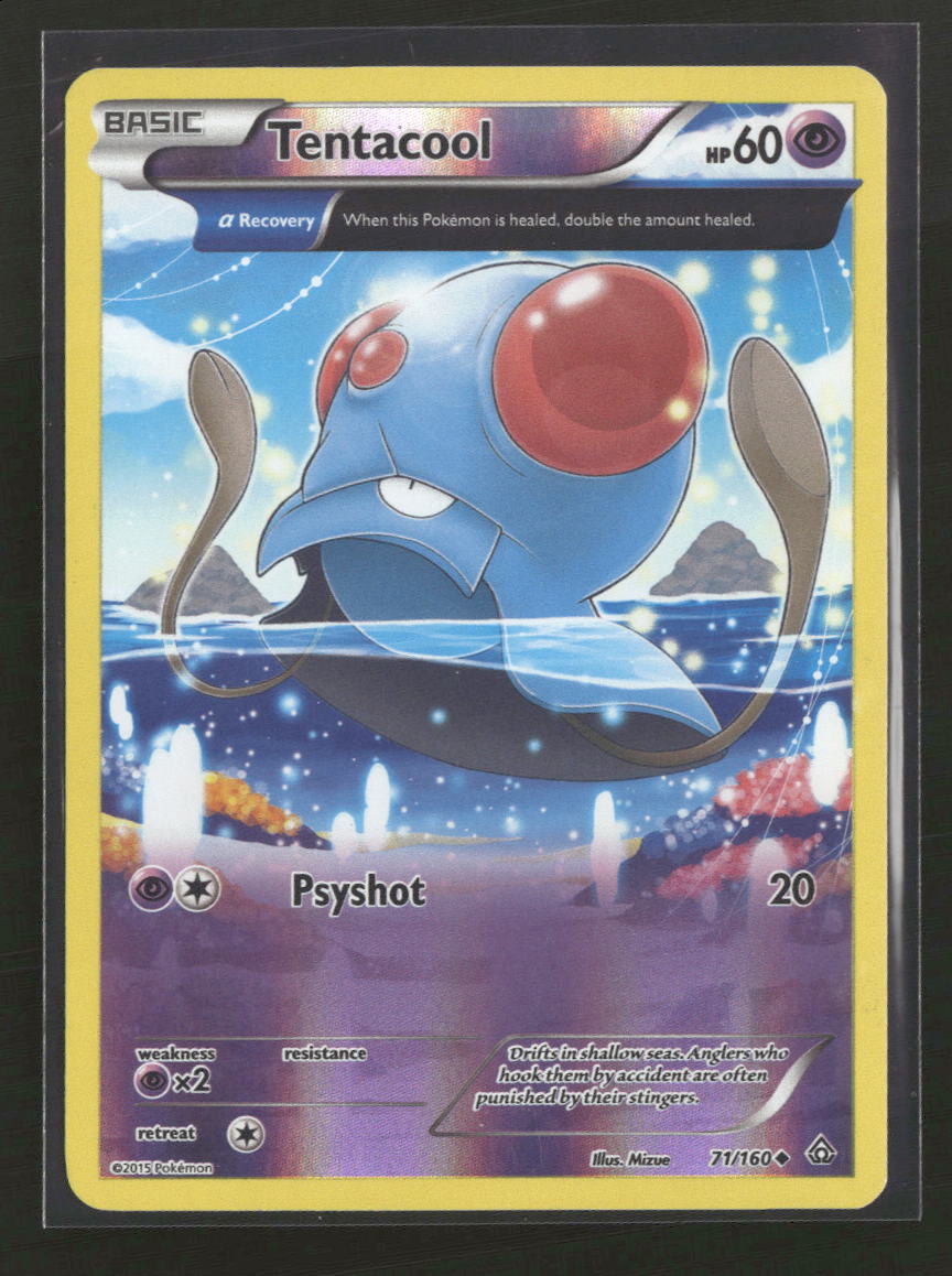 XY - Primal Clash Tentacool (Alpha) Reverse Holo #71/160