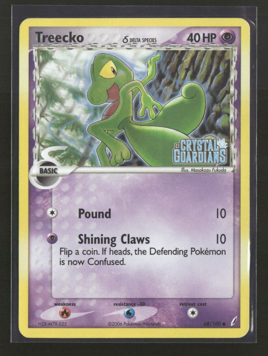 Crystal Guardians Treecko (Delta Species) Reverse Holo #68/100