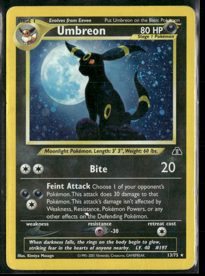 Neo Discovery Umbreon (13) #13/75 Damaged