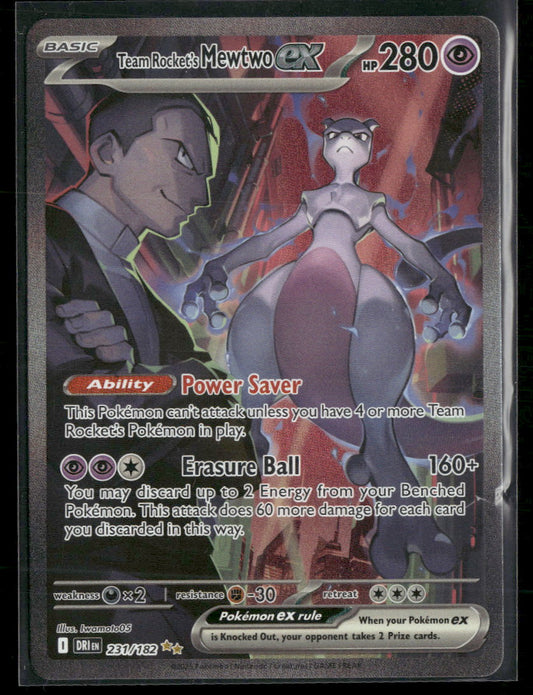 SV10: Destined Rivals Team Rocket's Mewtwo ex #231/182