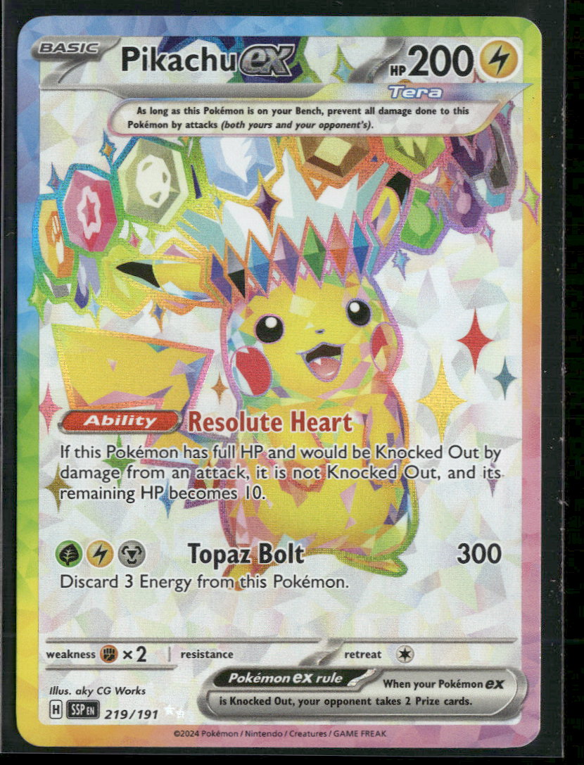 SV08: Surging Sparks Pikachu ex #219/191