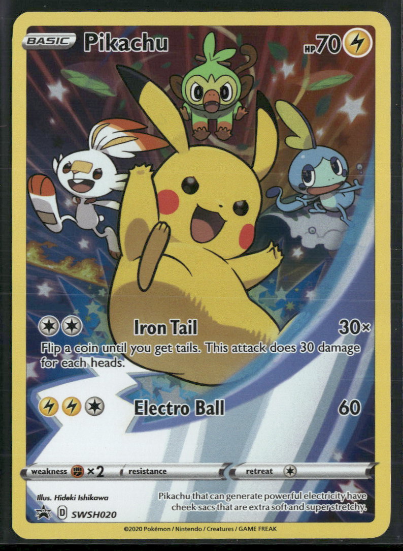 SWSH: Sword & Shield Promo Cards Pikachu #SWSH020