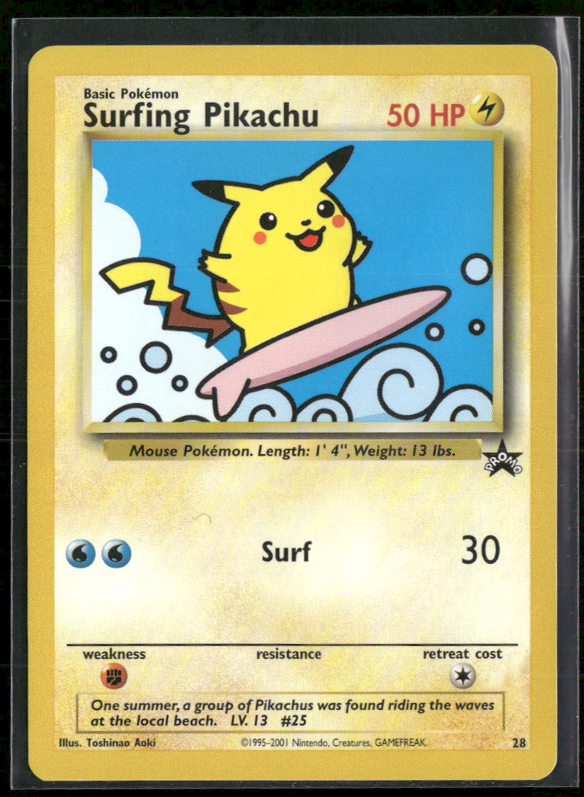 WoTC Promo Surfing Pikachu #28/53