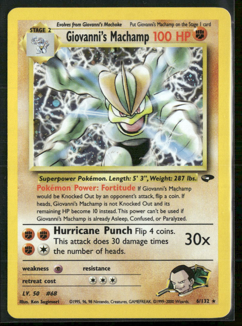 Gym Challenge Giovanni's Machamp #006/132