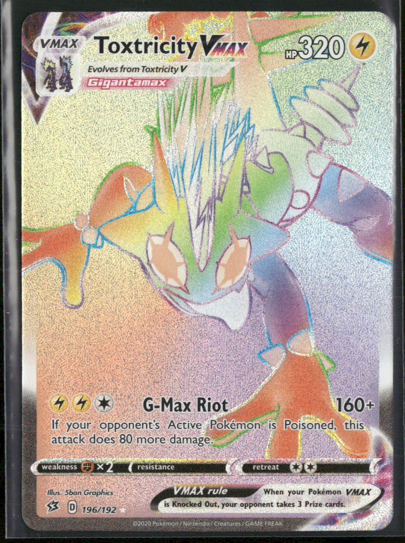 SWSH02: Rebel Clash Toxtricity VMAX (Secret) #196/192