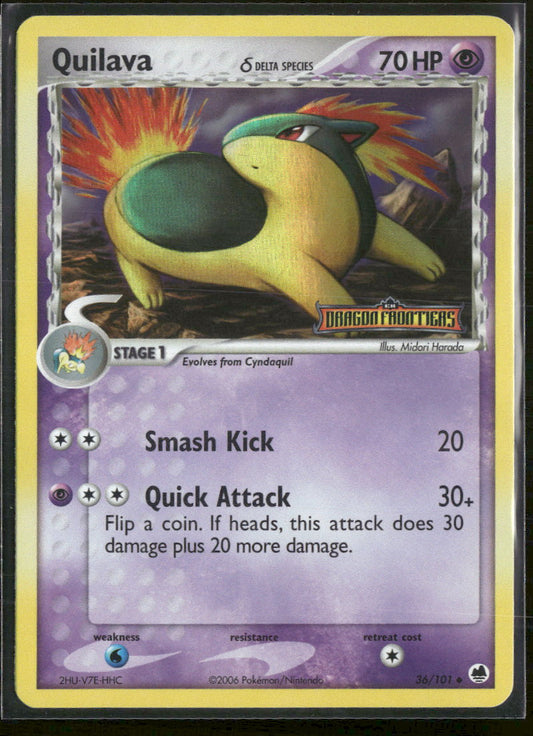 EX Dragon Frontiers Quilava (Delta Species) #36/101