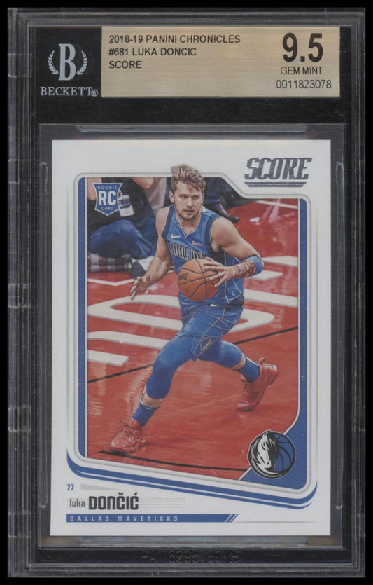 2018-19 Panini Chronicles Luka Doncic/Score 9.5 BGS #681
