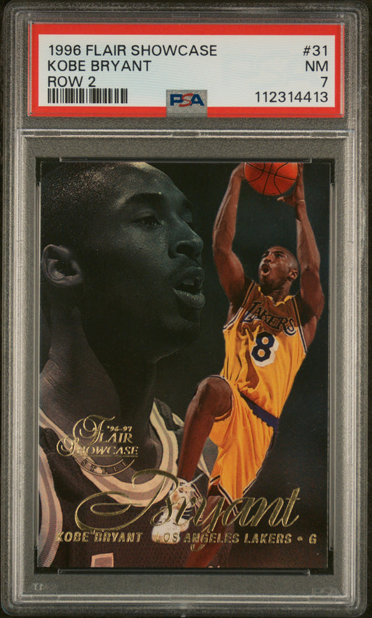 1996 Flair Showcase Row 2 Kobe Bryant 7 PSA #31